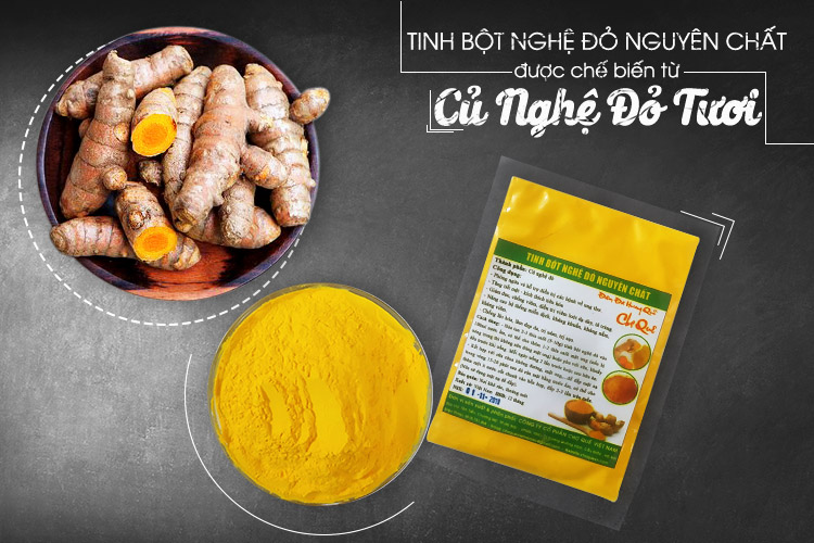 Tinh bột nghệ đỏ nguyên chất